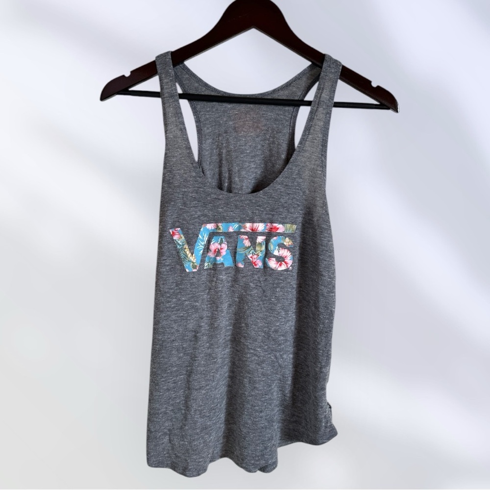 Vintage Vans Women's Gray Tank Top